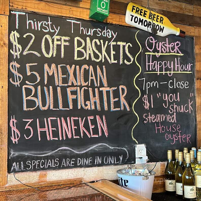 Shuckin' Shack Oyster Bar - Jacksonville, NC menu_pic