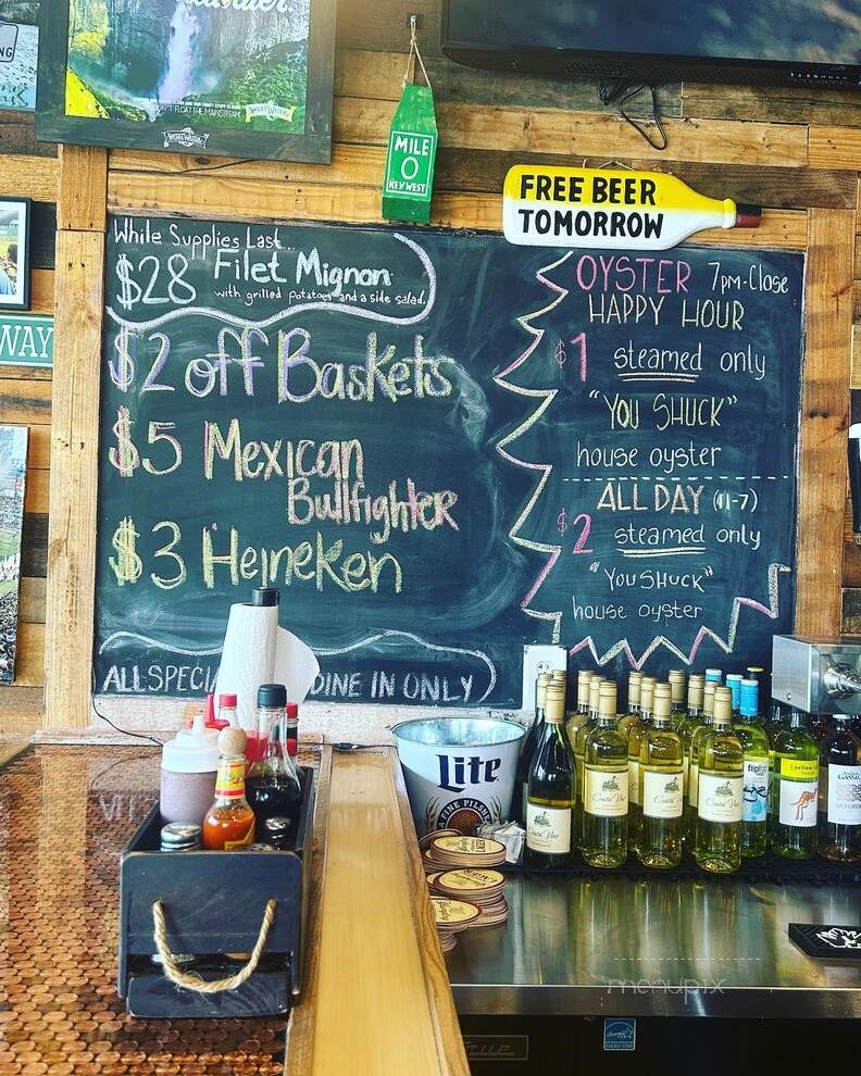 Shuckin' Shack Oyster Bar - Jacksonville, NC menu_pic