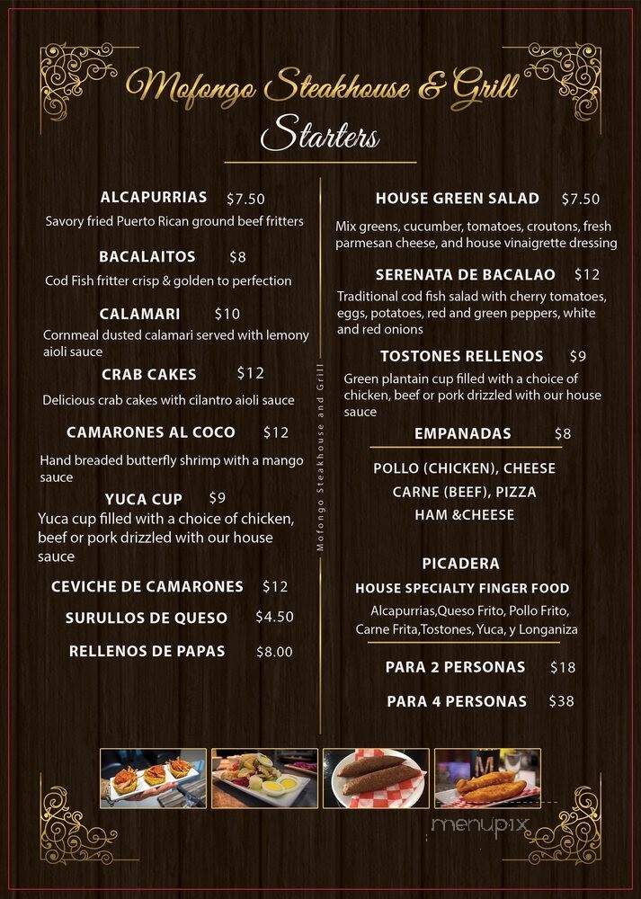 Mofongo Steak House - Woodbridge, VA menu_pic
