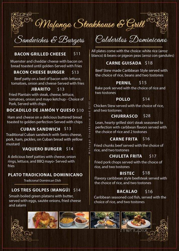 Mofongo Steak House - Woodbridge, VA menu_pic