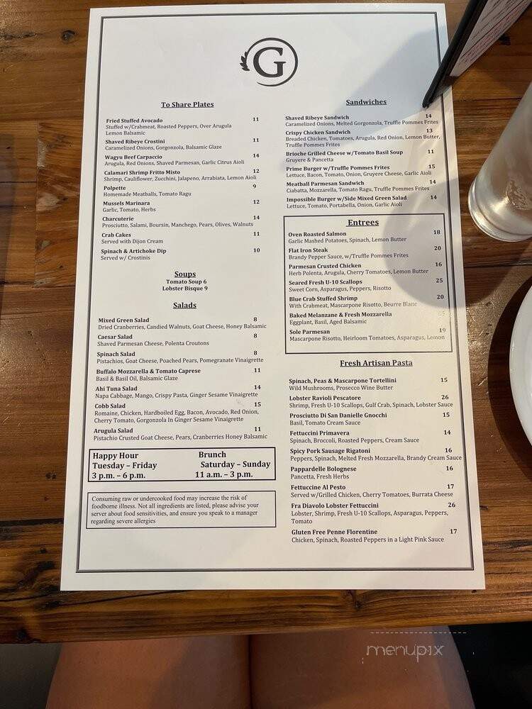 Giovanni - Rockwall, TX menu_pic