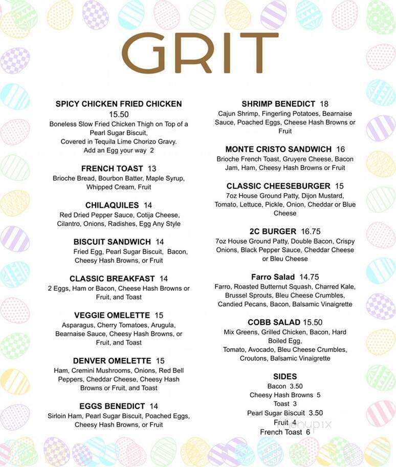Grit 2C - Caldwell, ID menu_pic