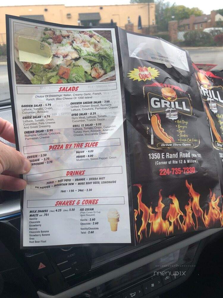 Grill 12 - Arlington Heights, IL menu_pic
