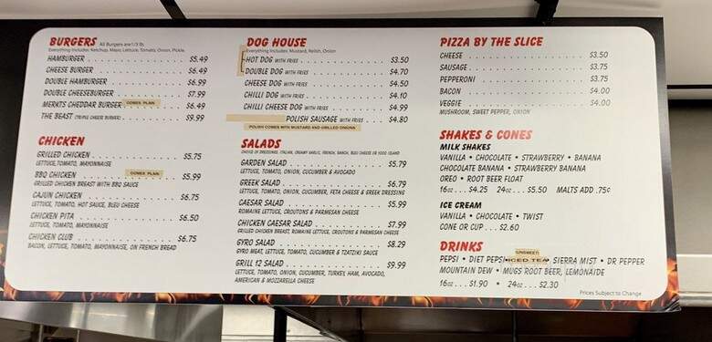 Grill 12 - Arlington Heights, IL menu_pic