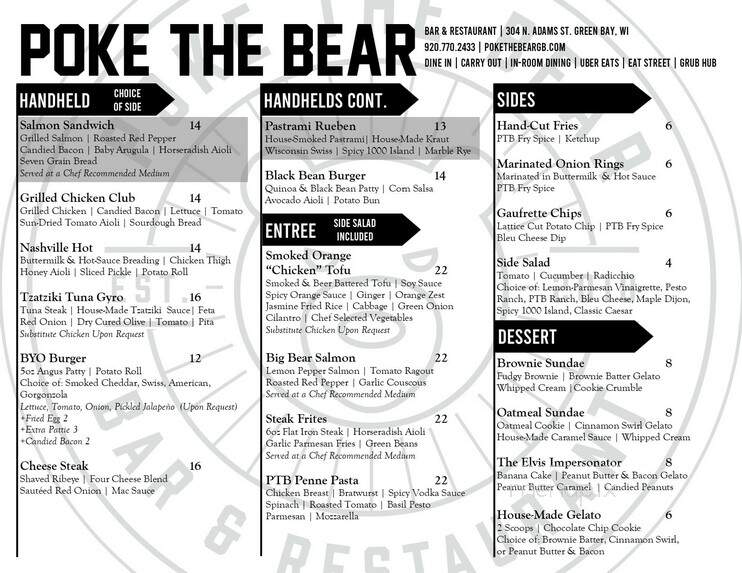 Poke The Bear - Green Bay, WI menu_pic