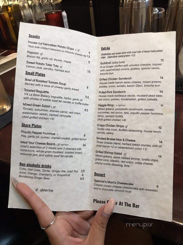 Guildhall - Whittier, CA menu_pic