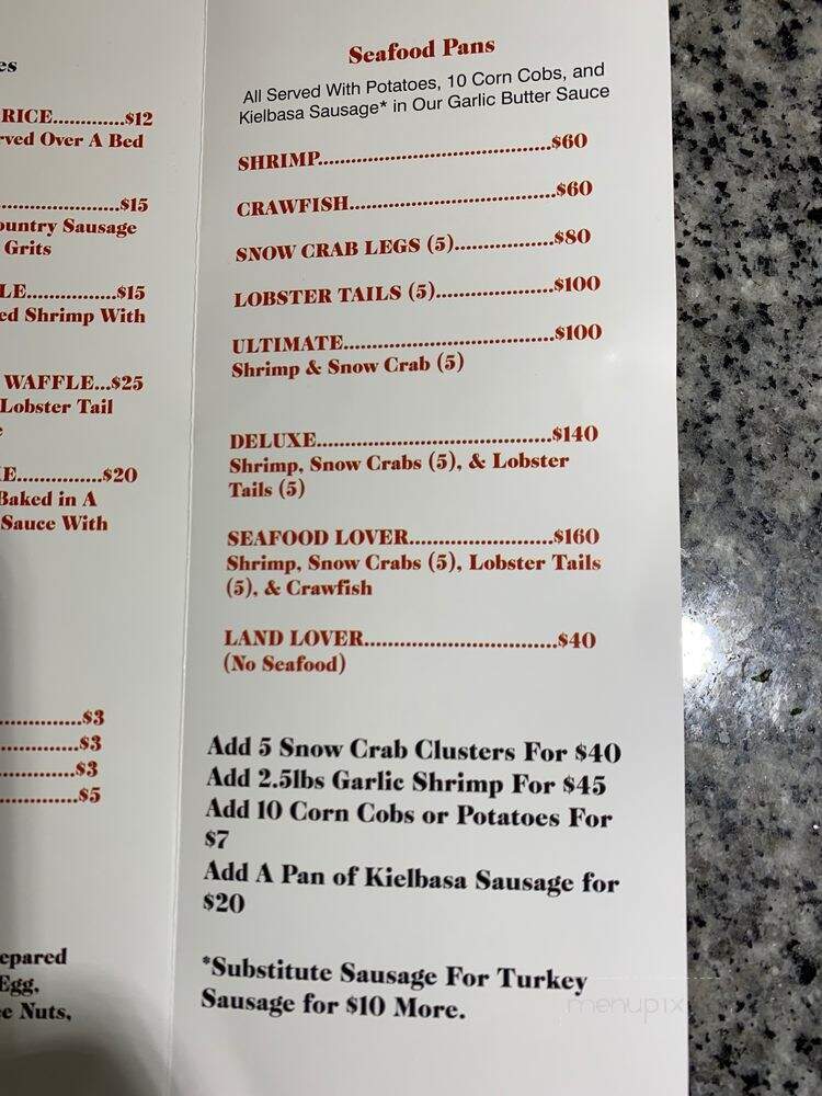 Walking Crab - Garner, NC menu_pic