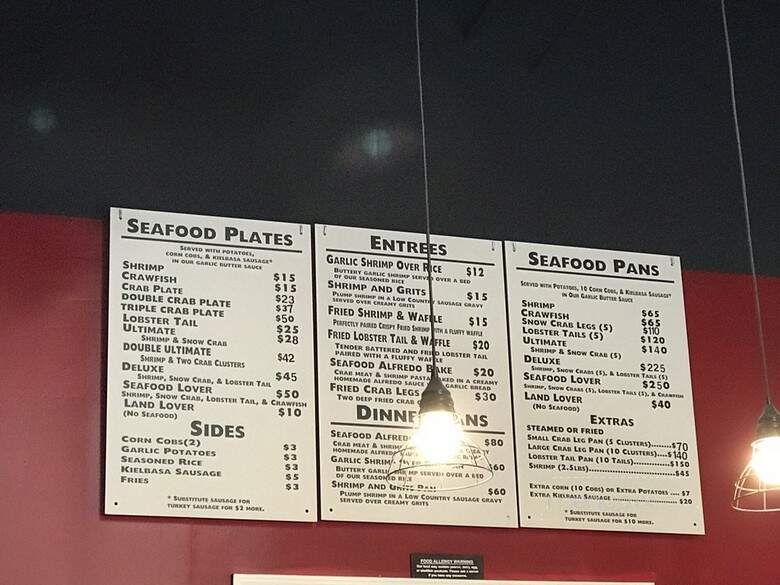 Walking Crab - Garner, NC menu_pic