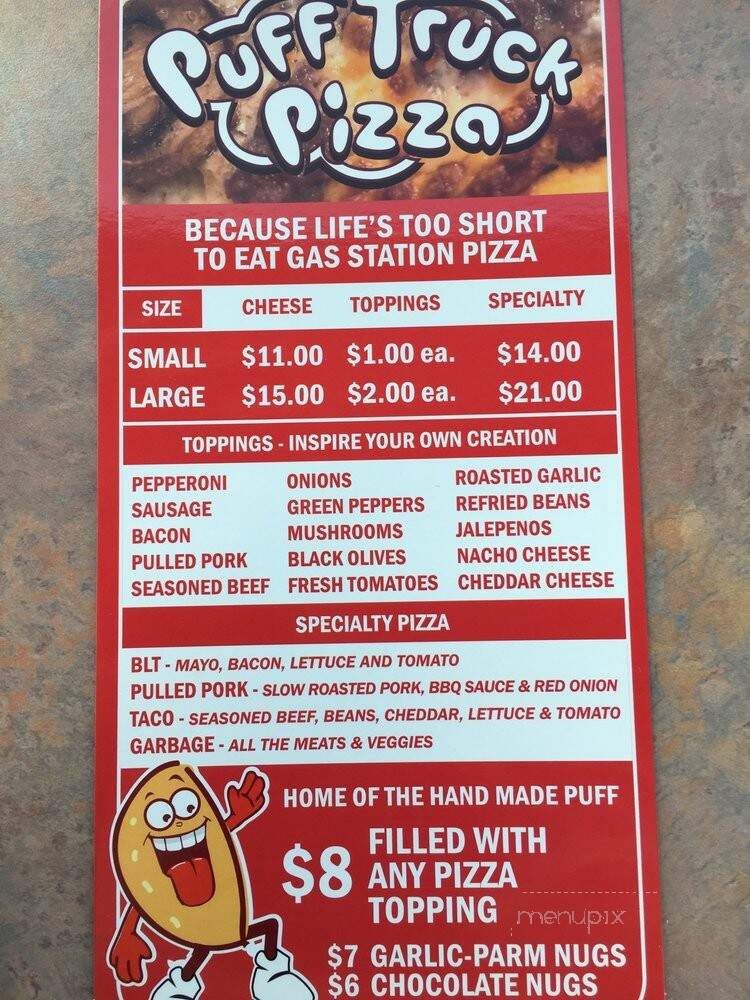 Puff Truck Pizza - Elburn, IL menu_pic