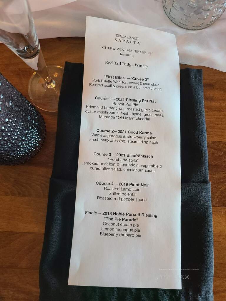 Sapalta - Himrod, NY menu_pic