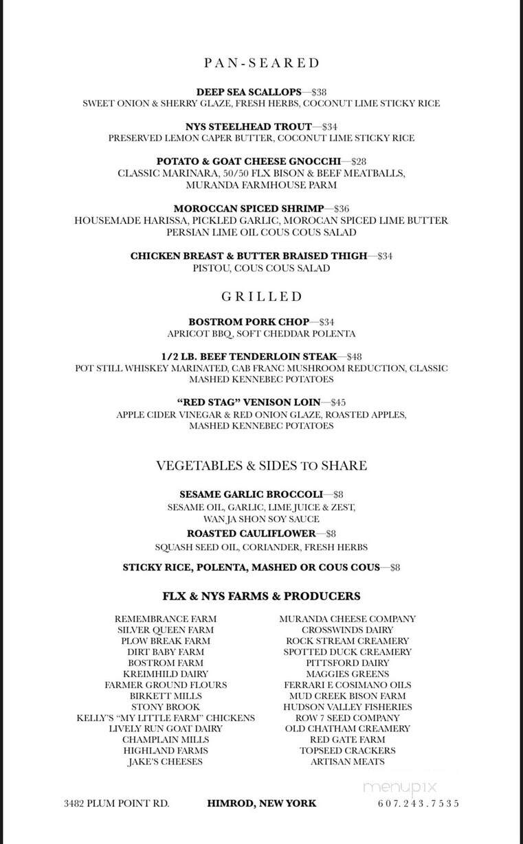Sapalta - Himrod, NY menu_pic