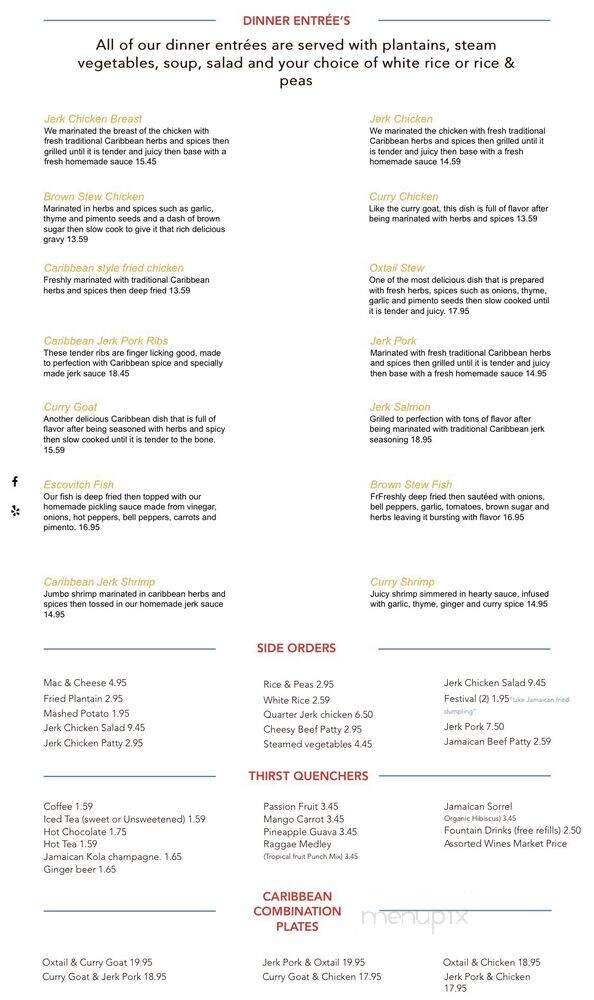 Island Jerk Cuisine - Southern Pines, NC menu_pic