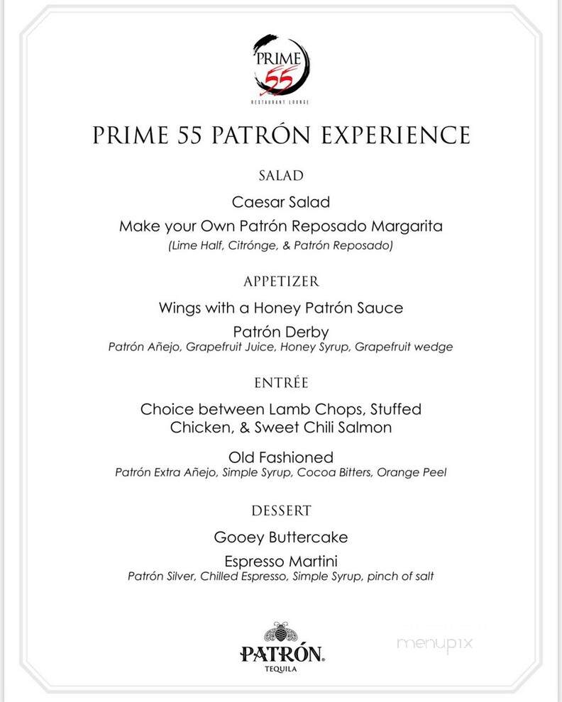 Prime 55 Restaurant & Lounge - St. Louis, MO menu_pic