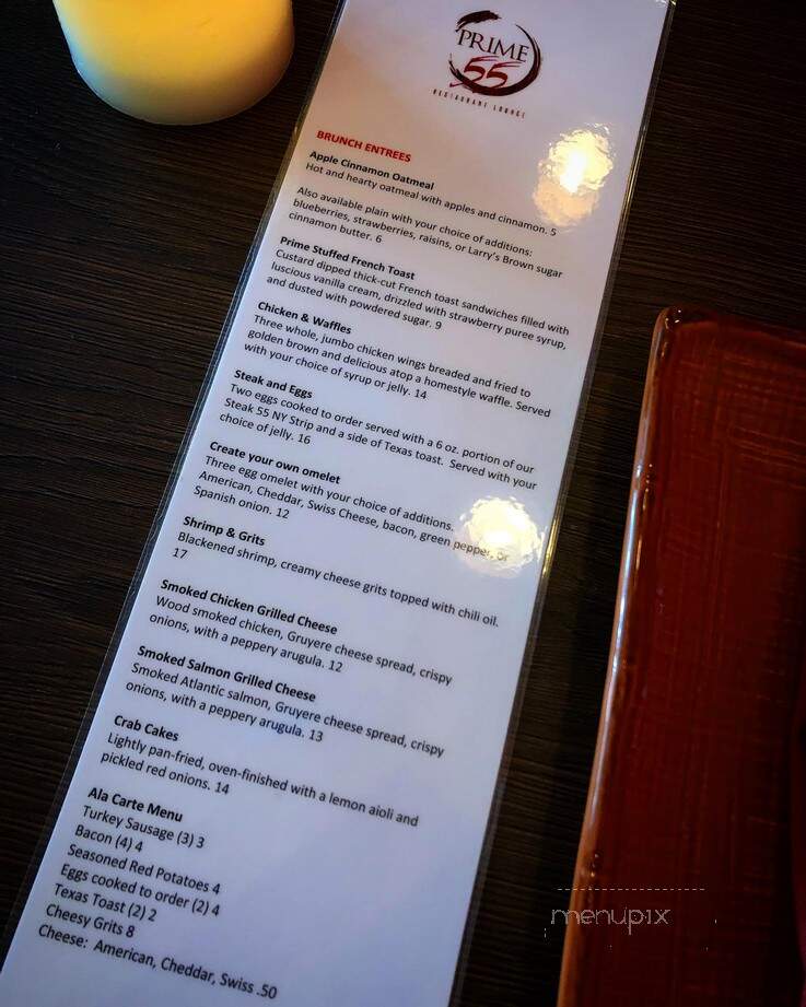 Prime 55 Restaurant & Lounge - St. Louis, MO menu_pic