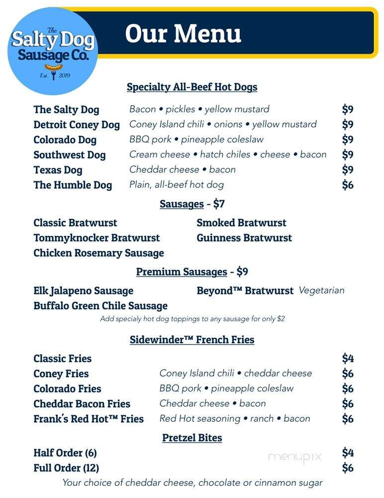 The Salty Dog Sausage Co. - Windsor, CO menu_pic