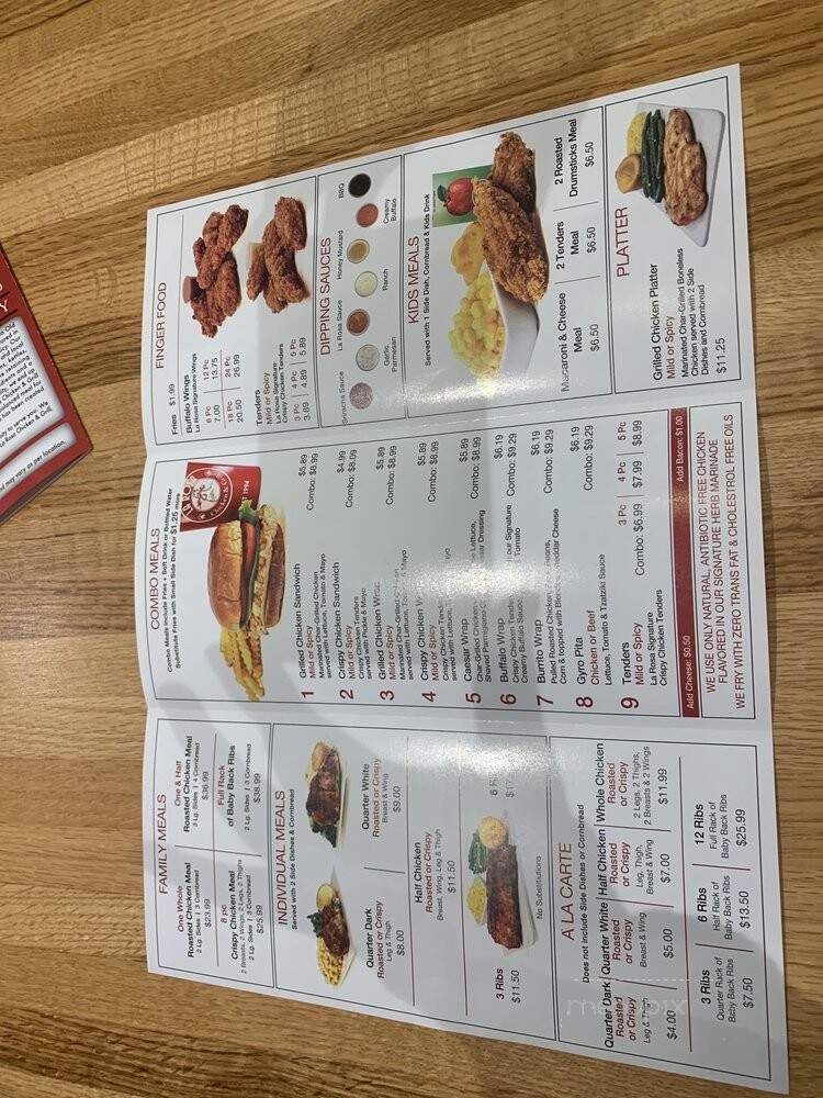 La Rosa Chicken & Grill - Sea Girt, NJ menu_pic