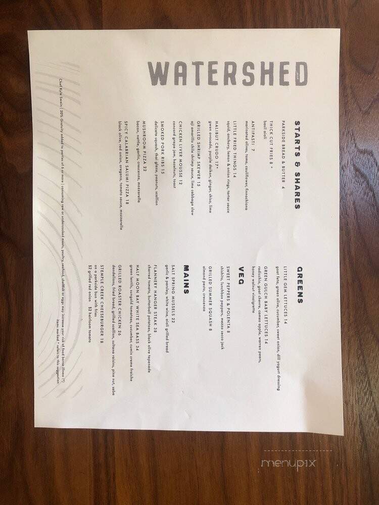 Watershed Restaurant - Mill Valley, CA