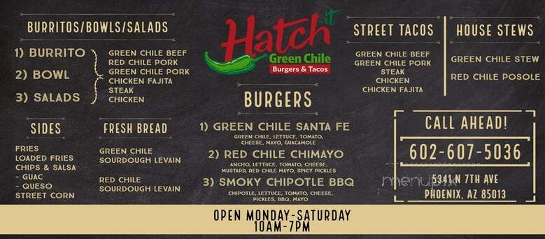 Hatch-it: Green Chile Burgers & Tacos - Phoenix, AZ