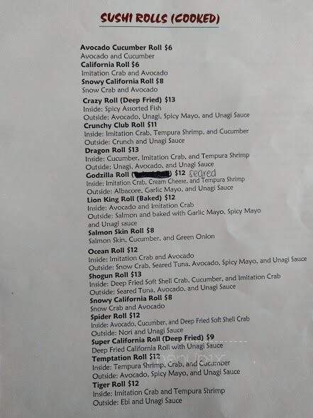 Misaka Sushi - Brentwood, CA menu_pic