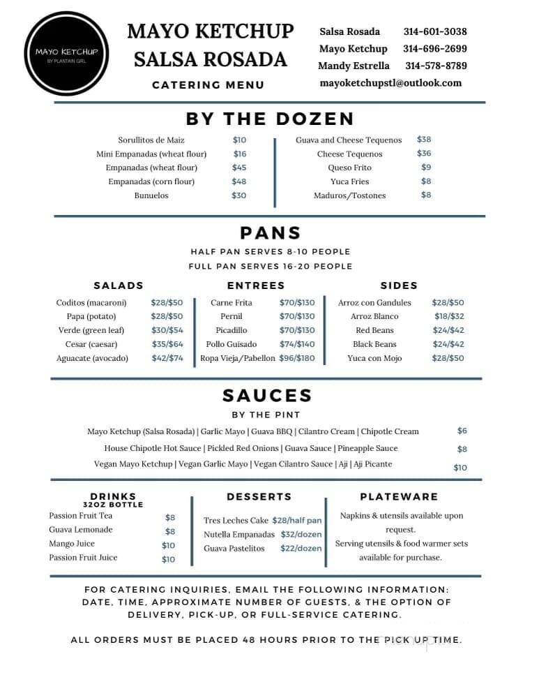 Mayo Ketchup - St Louis, MO menu_pic