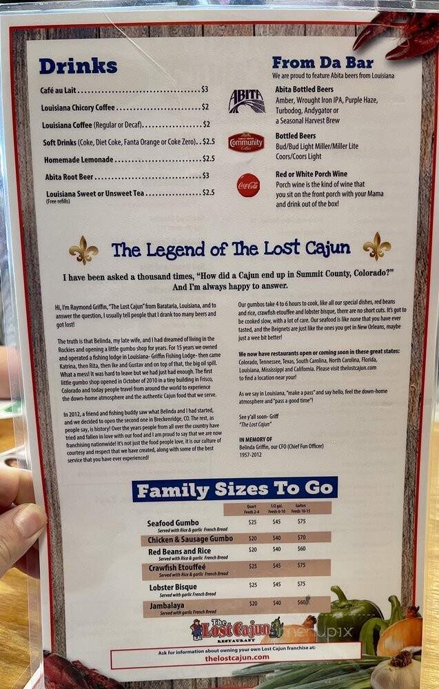 The Lost Cajun - Burlington, NC menu_pic