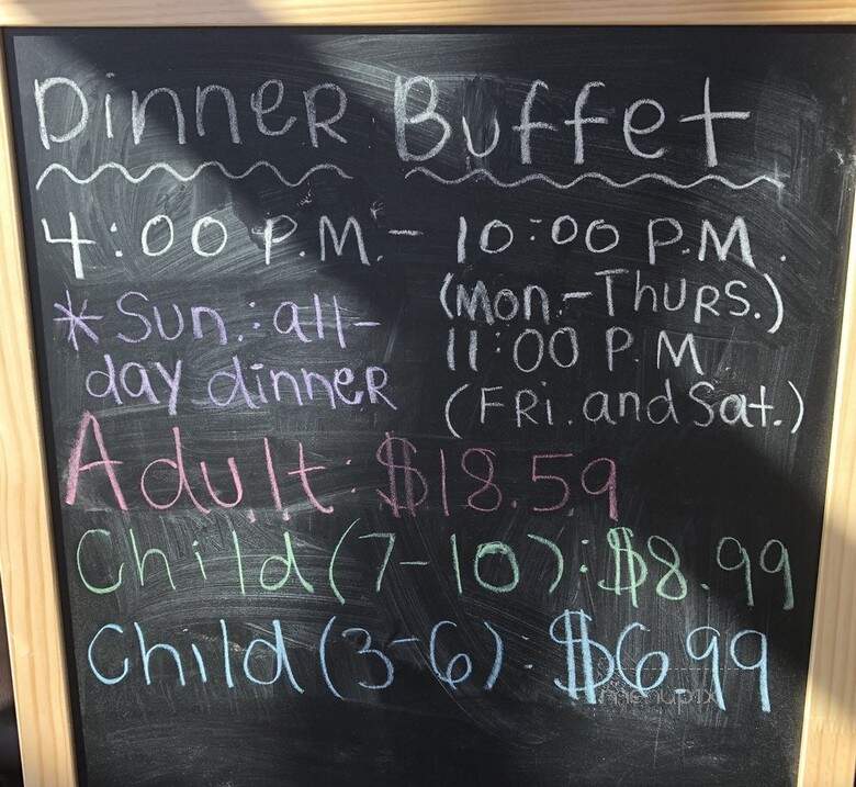Tokyo Grill & Sushi Buffet - Washington Township, OH menu_pic