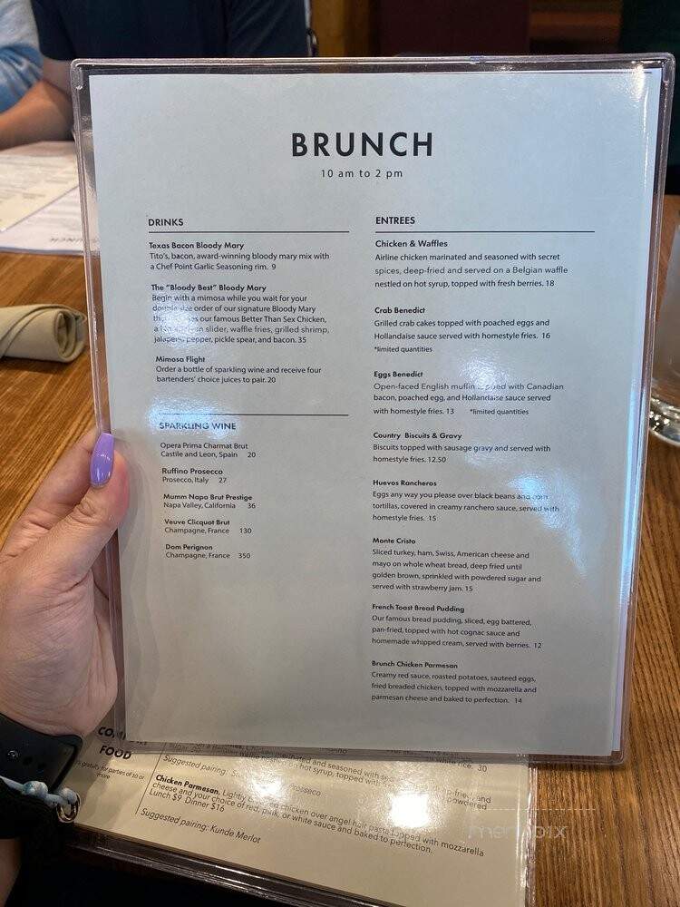 Chef Point Bar & Restaurant - Colleyville, TX menu_pic
