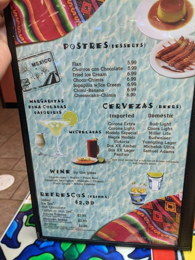 El Zocalo Mexican Restaurant - Wheeling, WV menu_pic