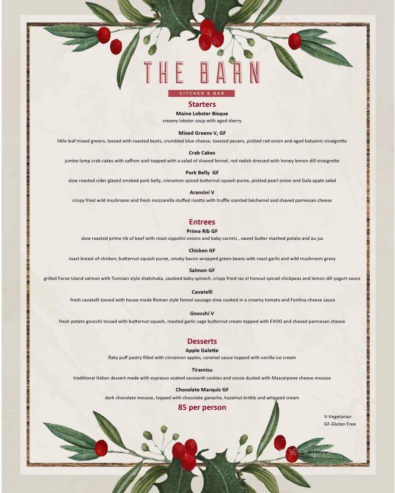 The Barn Kitchen & Bar - Williamstown, MA