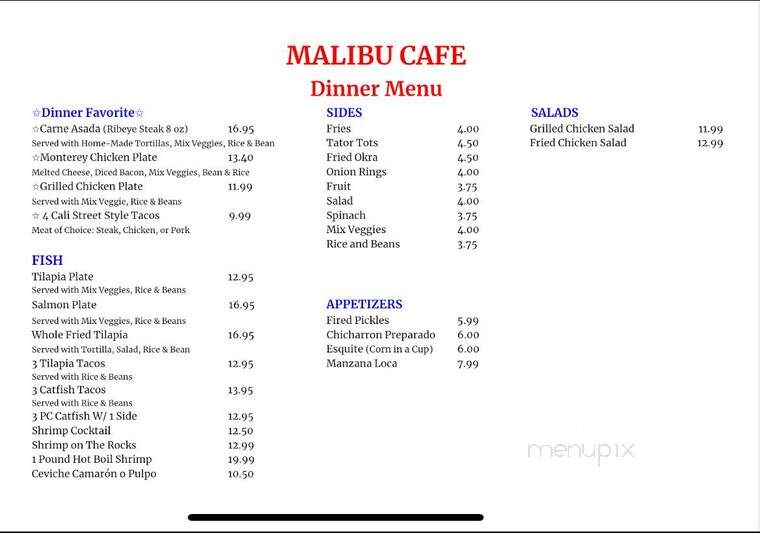 Malibu Cafe - Little Rock, AR