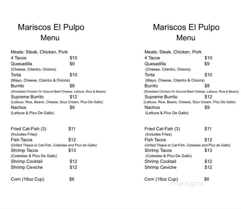 Malibu Cafe - Little Rock, AR menu_pic