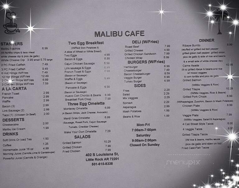 Malibu Cafe - Little Rock, AR