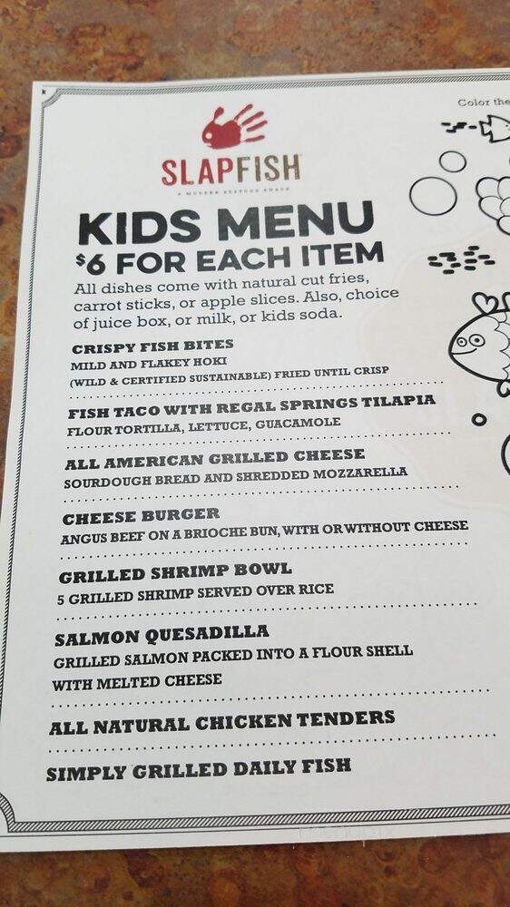 Slapfish - Noblesville, IN menu_pic