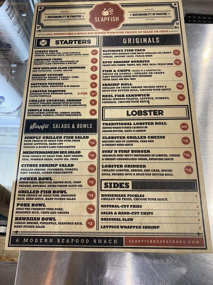 Slapfish - Noblesville, IN menu_pic