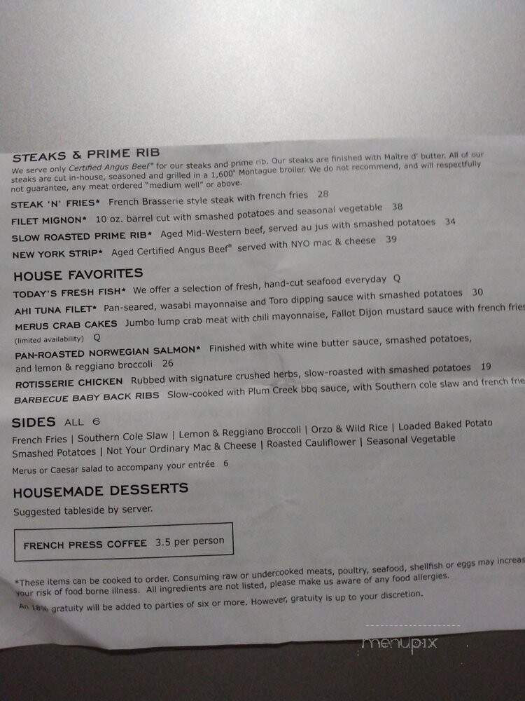 Merus Grill by J. Alexander's - Houston, TX menu_pic