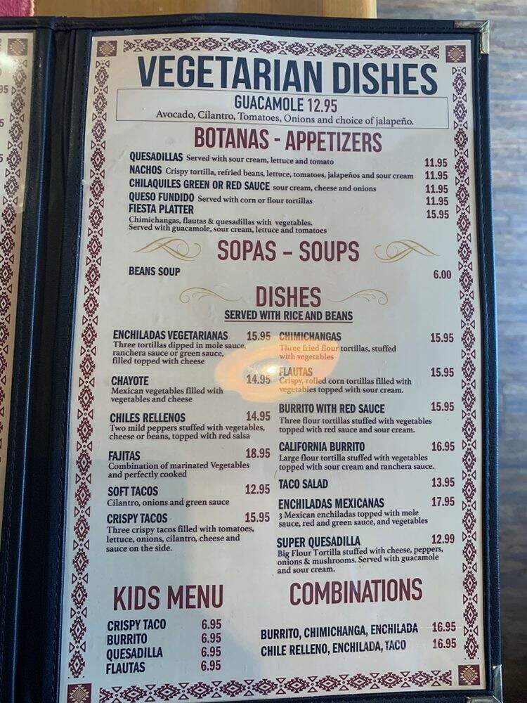 Mariachi Mexican Restaurant - Millburn, NJ menu_pic