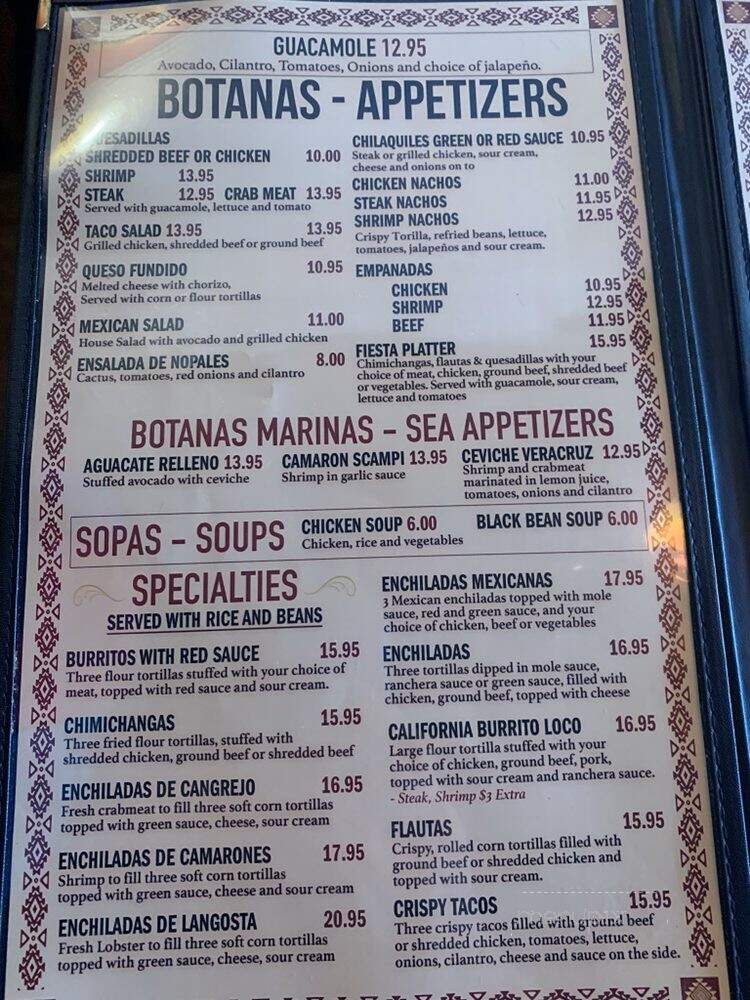 Mariachi Mexican Restaurant - Millburn, NJ menu_pic