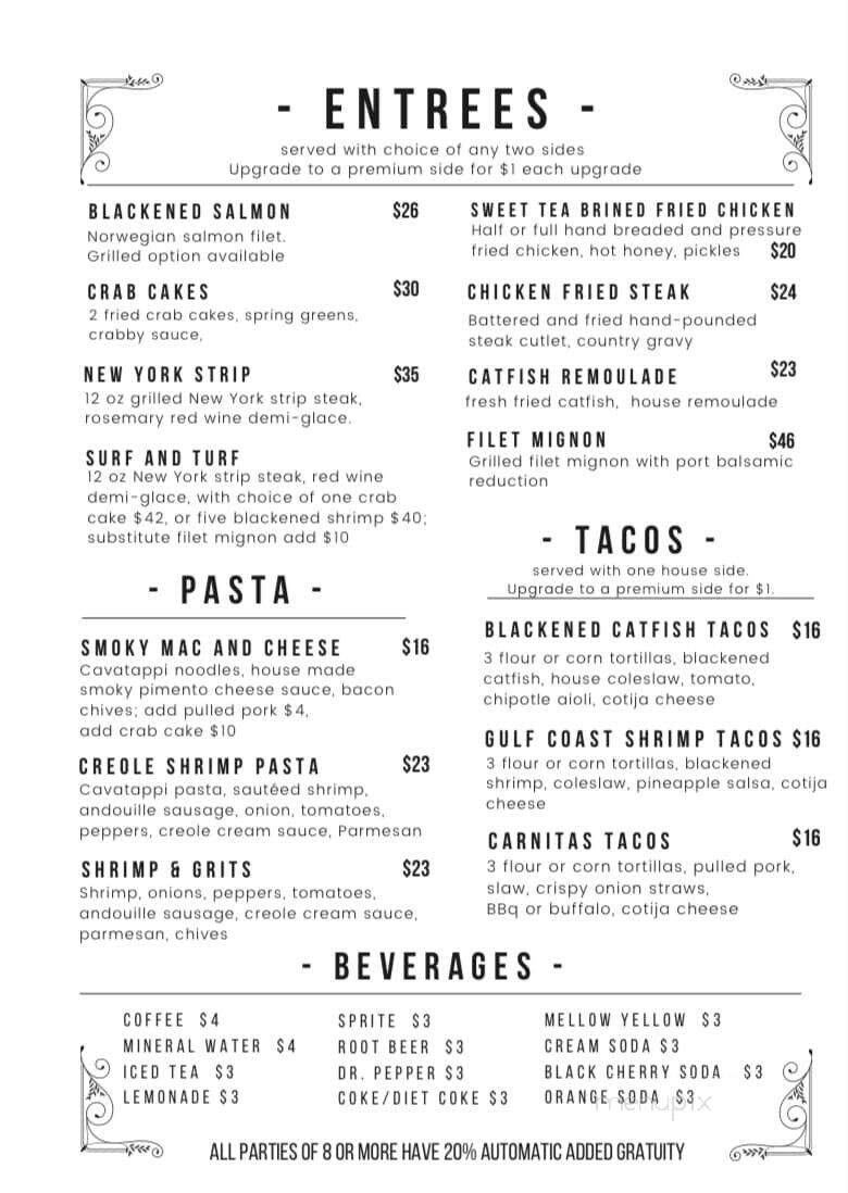 Southern Stone - Bloomington, IN menu_pic