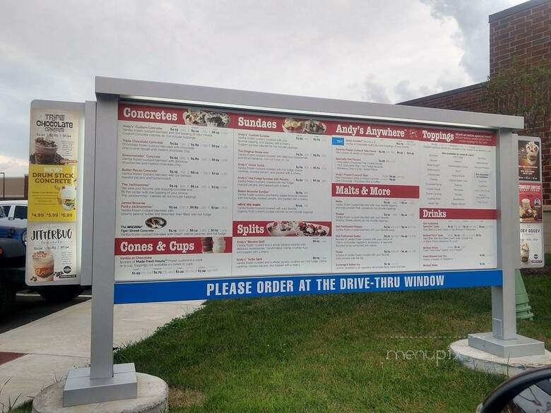 Andy's Frozen Custard - Saint Charles, MO menu_pic
