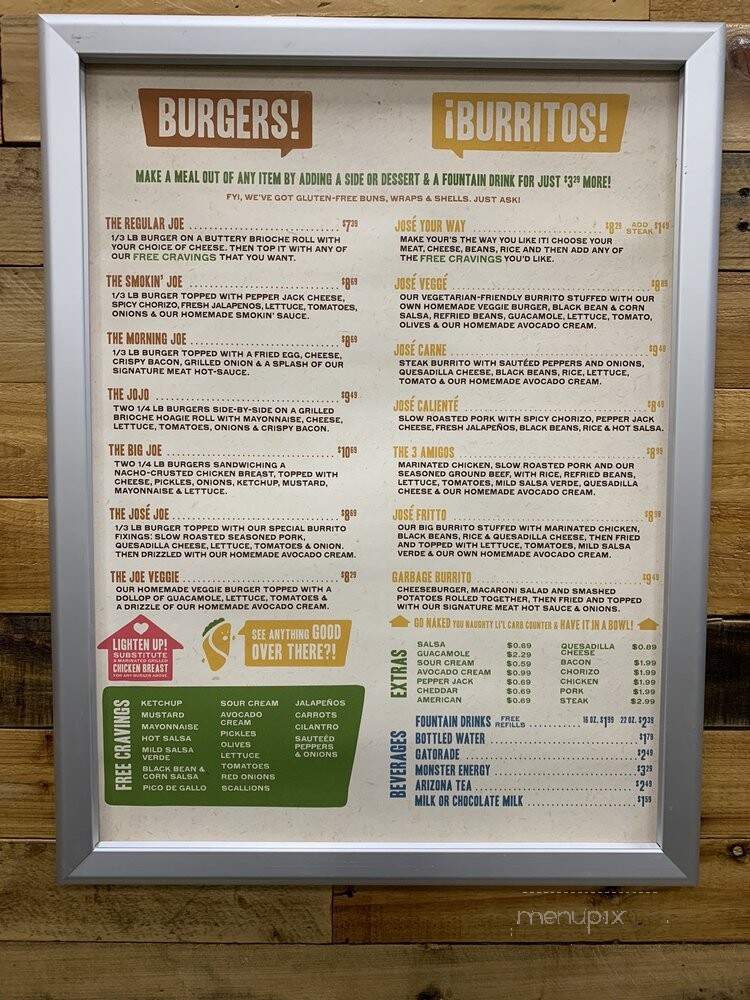 Jose Joes - Rochester, NY menu_pic