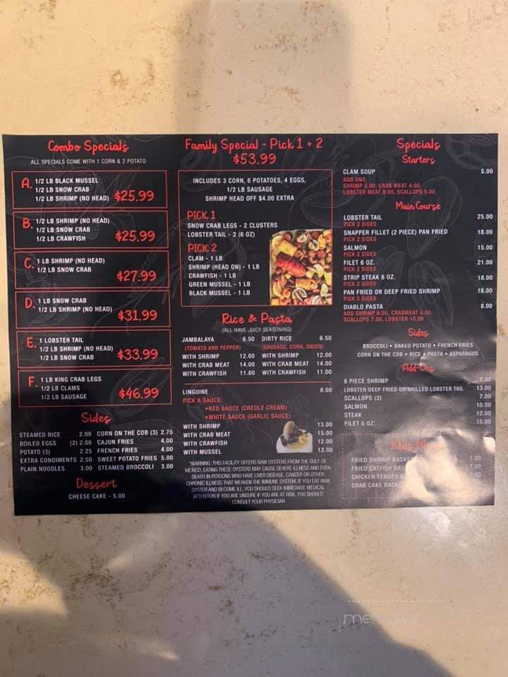 King Crab - Rochester, NY menu_pic