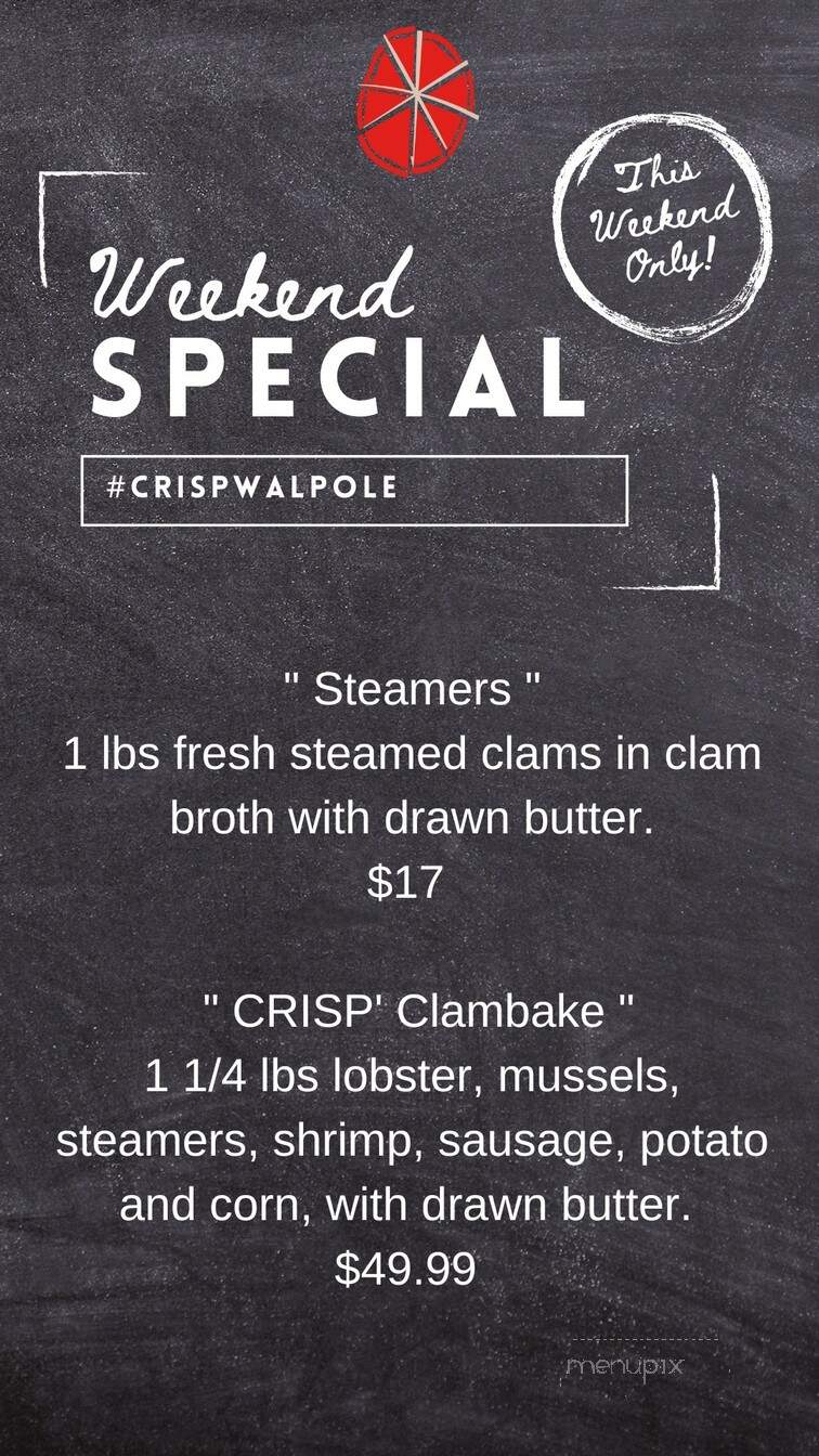 Crisp - Walpole, MA menu_pic