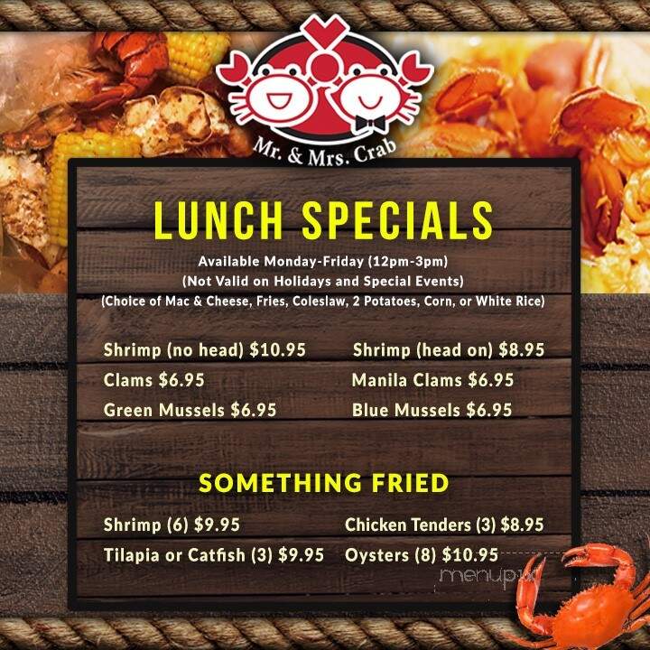Mr & Mrs Crab - Gulfport, MS menu_pic