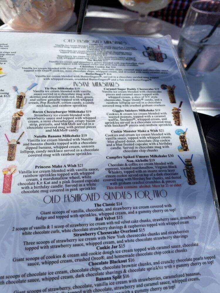 Sugar Factory - Los Angeles, CA menu_pic