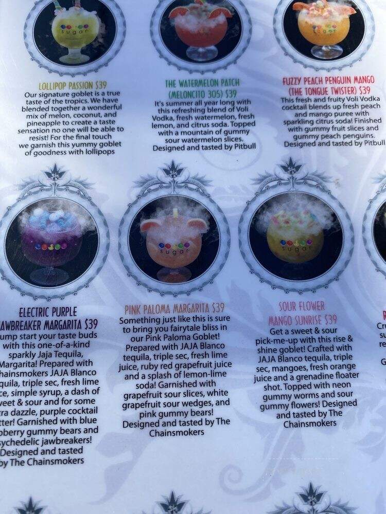 Sugar Factory - Los Angeles, CA menu_pic