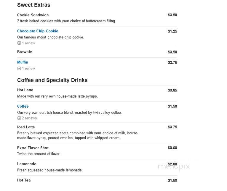 Scratch Bakes - Lancaster, PA menu_pic