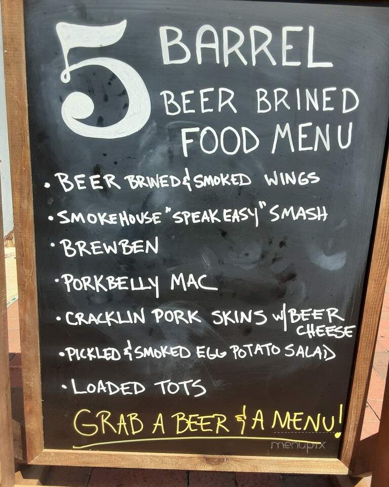 The 5 Barrel - Pensacola, FL menu_pic