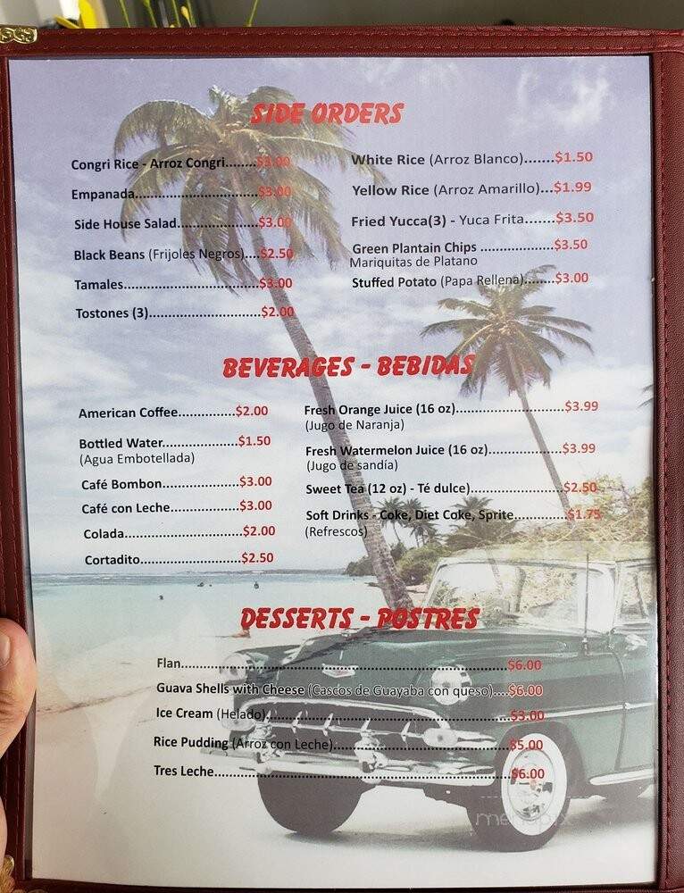 The Cuban Place - Jacksonville, FL menu_pic