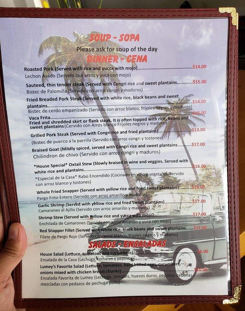 The Cuban Place - Jacksonville, FL menu_pic