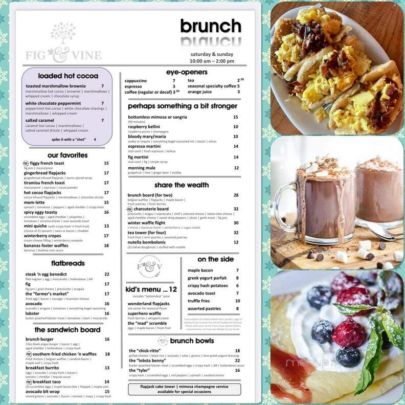 Fig & Vine - New York, NY menu_pic
